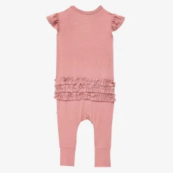 Posh Peanut Ruffled Cap Sleeve Romper Cheap