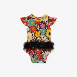 Posh Peanut Ruffled Cap Sleeve Tulle Bodysuit Store