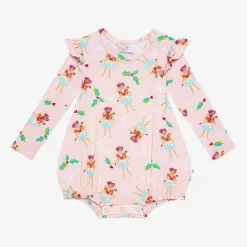 Posh Peanut Ruffled Long Sleeve Bubble Romper Shop