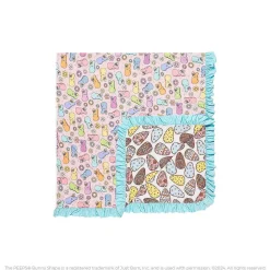 Posh Peanut Ruffled Luxe Patoo® Blanket Fashion