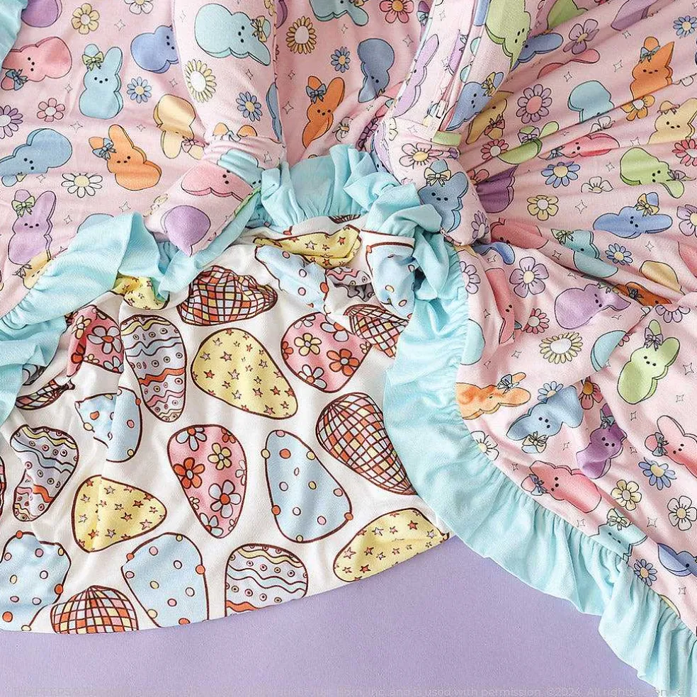 Posh Peanut Ruffled Luxe Patoo® Blanket Fashion