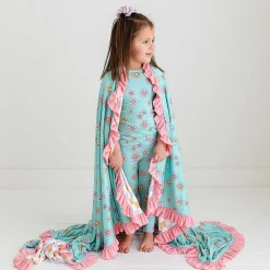 Posh Peanut Ruffled Luxe Patoo® Blanket Sale
