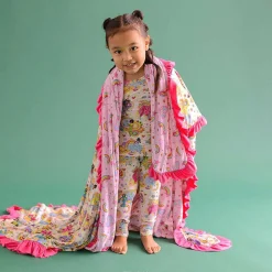 Posh Peanut Ruffled Luxe Patoo® Blanket Online