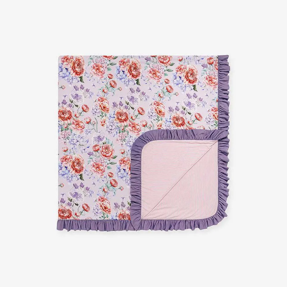 Posh Peanut Ruffled Luxe Patoo® Blanket Flash Sale
