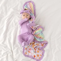 Posh Peanut Ruffled Luxette Patoo® Blanket Store
