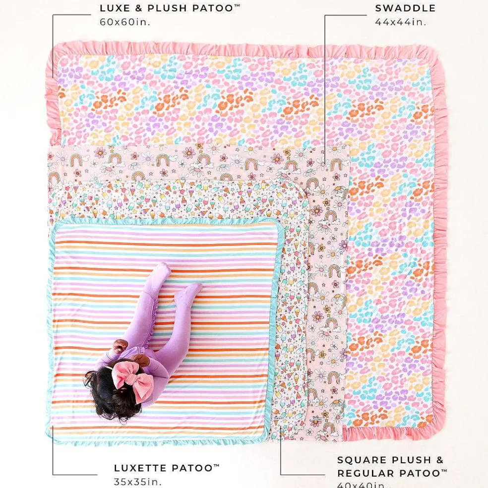 Posh Peanut Ruffled Luxette Patoo® Blanket Online