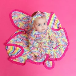 Posh Peanut Ruffled Luxette Patoo® Blanket Online