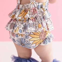 Posh Peanut Ruffled Strap Bubble Romper Discount