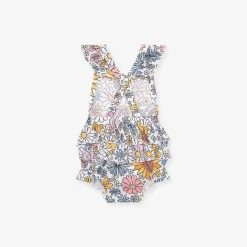 Posh Peanut Ruffled Strap Bubble Romper Discount