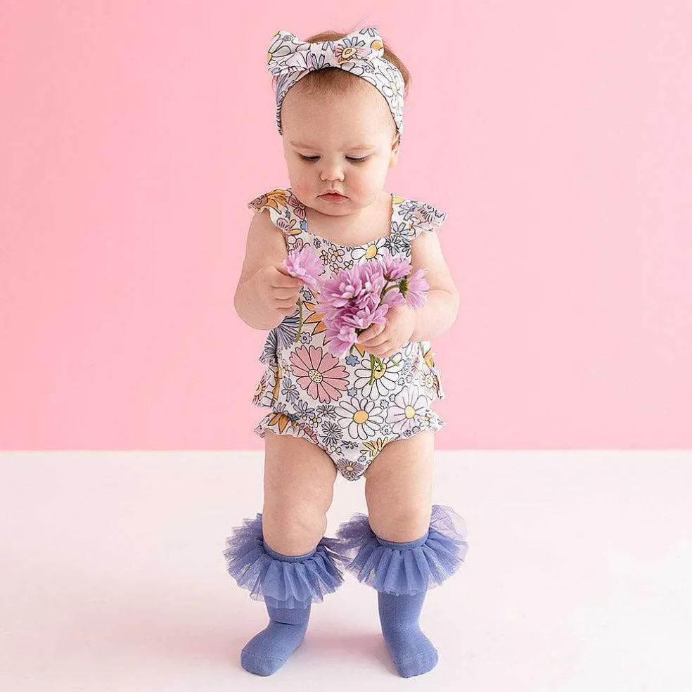 Posh Peanut Ruffled Strap Bubble Romper Discount