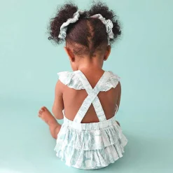 Posh Peanut Ruffled Strap Bubble Romper Online