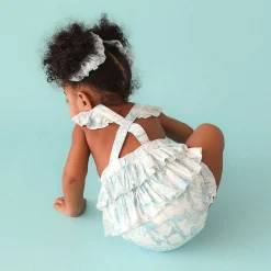 Posh Peanut Ruffled Strap Bubble Romper Online
