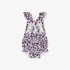 Posh Peanut Ruffled Strap Bubble Romper Hot