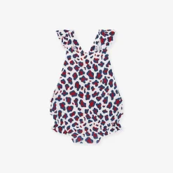 Posh Peanut Ruffled Strap Bubble Romper Hot