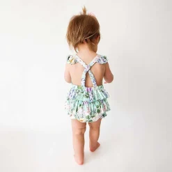 Posh Peanut Ruffled Strap Bubble Romper Flash Sale