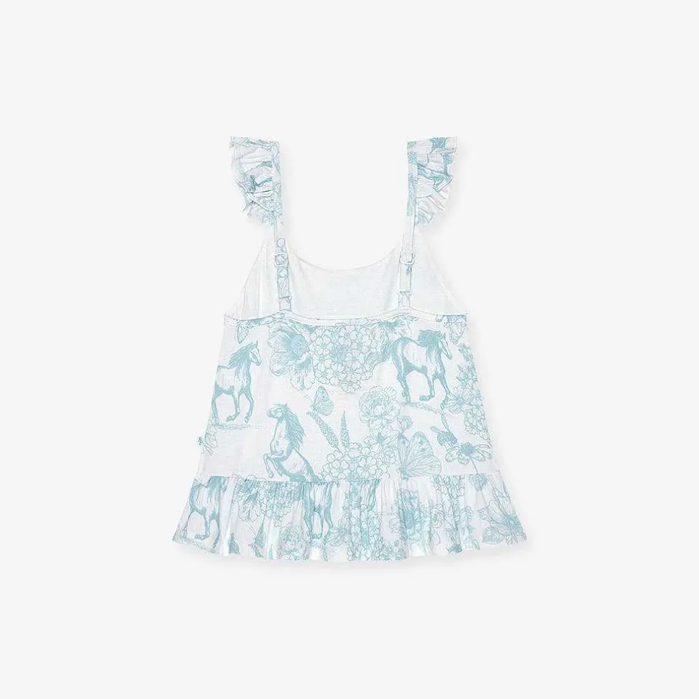 Posh Peanut Ruffled Tank Fashion