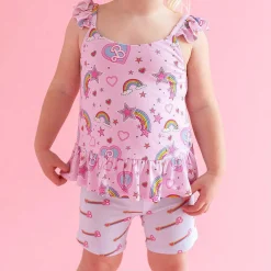 Posh Peanut Ruffled Tank Discount