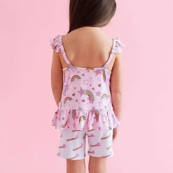 Posh Peanut Ruffled Tank Discount