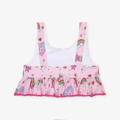 Posh Peanut Ruffled Tankini Two Piece Swimsuit Fashion