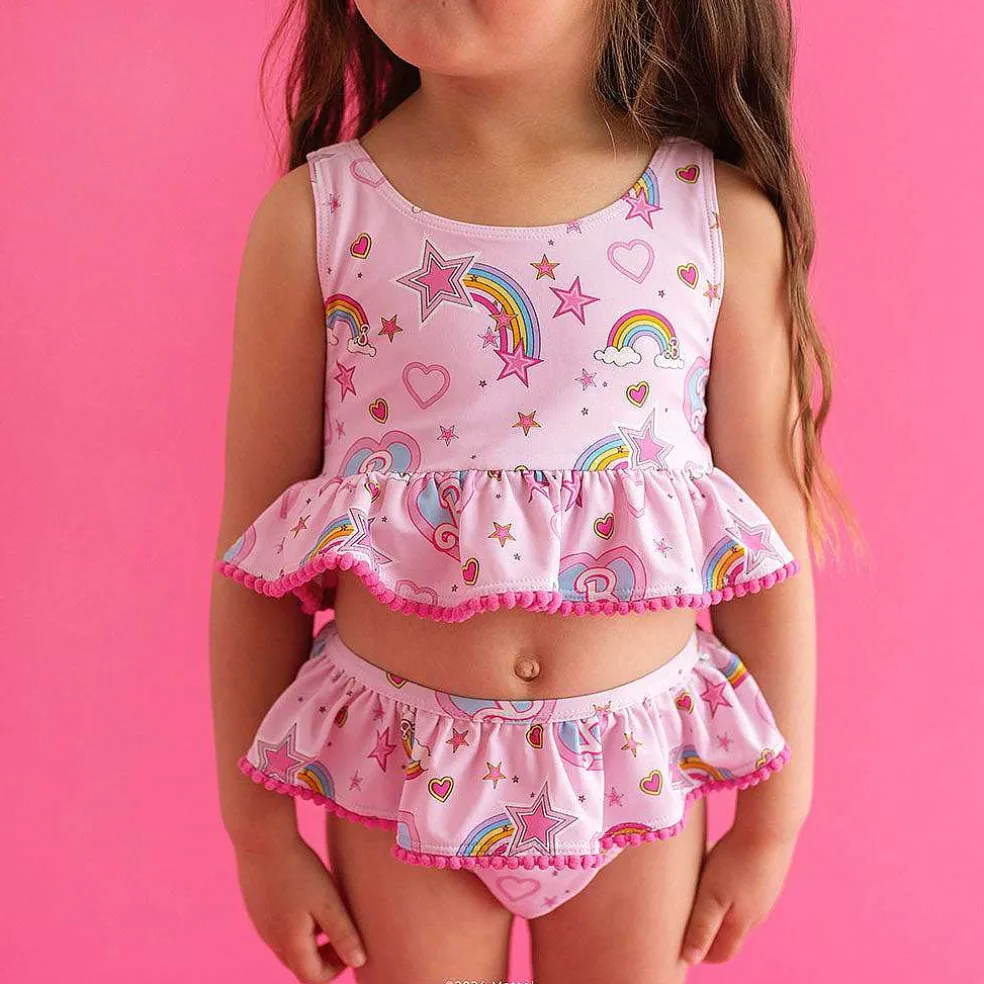 Posh Peanut Ruffled Tankini Two Piece Swimsuit Fashion