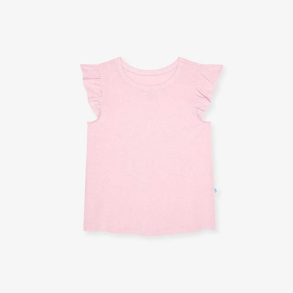 Posh Peanut Ruffled Tee Flash Sale