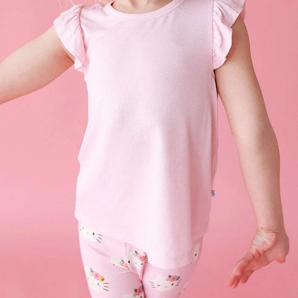 Posh Peanut Ruffled Tee Flash Sale