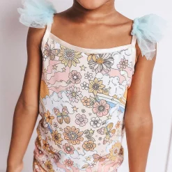 Posh Peanut Ruffled Tulle Cami New