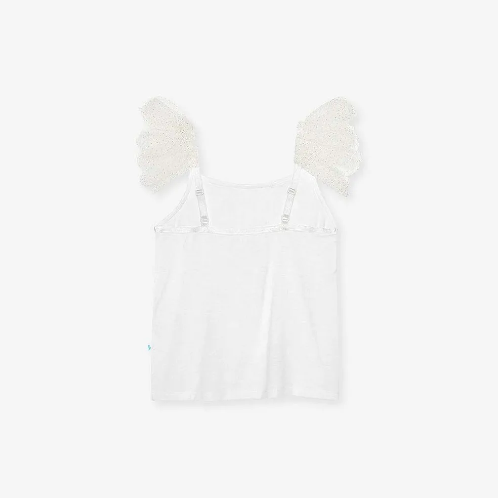 Posh Peanut Ruffled Tulle Cami Discount