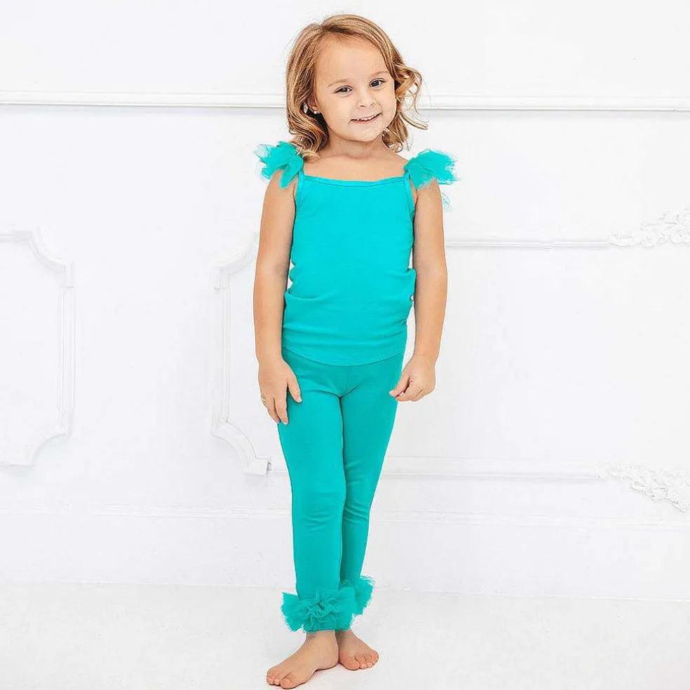 Posh Peanut Ruffled Tulle Cami New