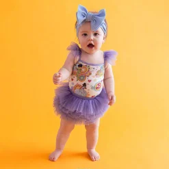 Posh Peanut Ruffled Tulle Sleeveless Bodysuit Outlet