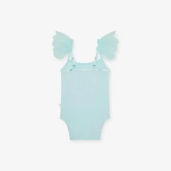 Posh Peanut Ruffled Tulle Sleeveless Bodysuit New