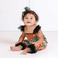 Posh Peanut Ruffled Tulle Sleeveless Bodysuit Online