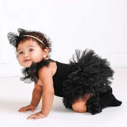 Posh Peanut Ruffled Tulle Sleeveless Bodysuit Outlet