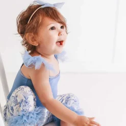 Posh Peanut Ruffled Tulle Sleeveless Bodysuit Flash Sale