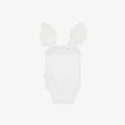 Posh Peanut Ruffled Tulle Sleeveless Bodysuit Hot