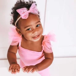 Posh Peanut Ruffled Tulle Sleeveless Bodysuit Online