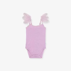Posh Peanut Ruffled Tulle Sleeveless Bodysuit Fashion