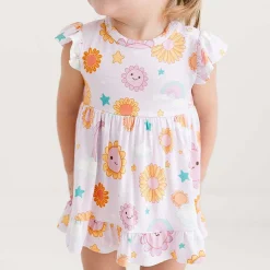 Posh Peanut Ruffled Twirl Bodysuit Dress Hot