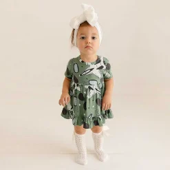 Posh Peanut Ruffled Twirl Bodysuit Dress Outlet