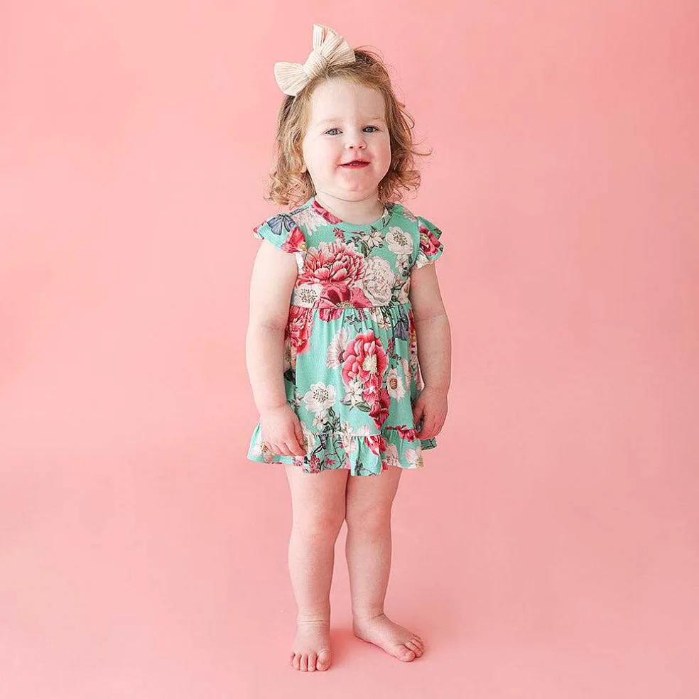 Posh Peanut Ruffled Twirl Bodysuit Dress Outlet