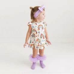 Posh Peanut Ruffled Twirl Bodysuit Dress Shop