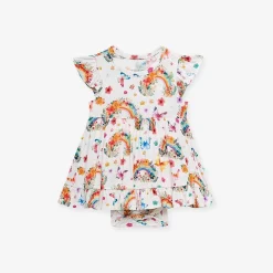 Posh Peanut Ruffled Twirl Bodysuit Dress Shop