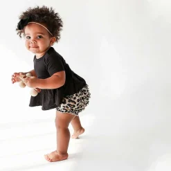 Posh Peanut Short Sleeve Peplum Ruffled Bummie Set Hot