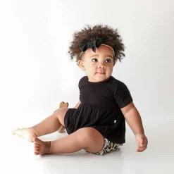 Posh Peanut Short Sleeve Peplum Ruffled Bummie Set Hot