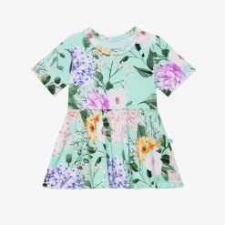 Posh Peanut Short Sleeve Peplum Ruffled Bummie Set Hot