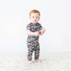 Posh Peanut Short Sleeve Romper Outlet