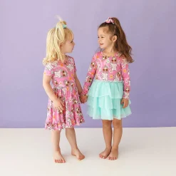 Posh Peanut Short Sleeve Ruffled Twirl Dress Outlet
