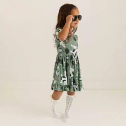 Posh Peanut Short Sleeve Ruffled Twirl Dress Cheap