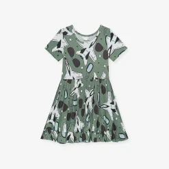 Posh Peanut Short Sleeve Ruffled Twirl Dress Cheap