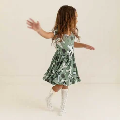 Posh Peanut Short Sleeve Ruffled Twirl Dress Cheap